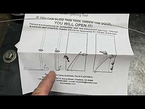 LEVER DOOR LOCK OPENING TOOL KEEDEX K-22 LOCKSMITH EDDY SHIPEK 561-693-8636 LIVE