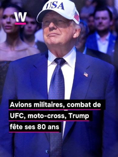 Pour ses 80 ans, Trump a vu les choses en grand. Le président des Etats-Unis a organisé un événement UFC XXL à la Maison Blanche. Avions militaires en arrière-plan, de la moto-cross, une fanfare énorme, les festivités ont été diffusées en direct sur Paramount . #trump #usa #news #watsonactu #maisonblanche #fyp