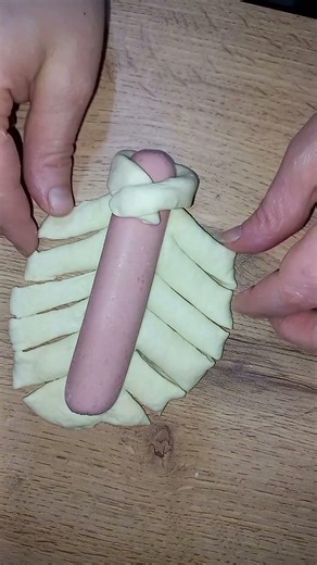 The most satisfying way to shape pigs in a blanket 🌭✨ (part 20)#short