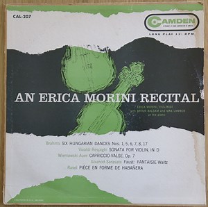 Erica Morini With Artur Balsam And Max Lanner - An Erica Morini Recital
