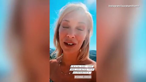 Laura Hamilton 'trying to stay positive' after grandfather's death