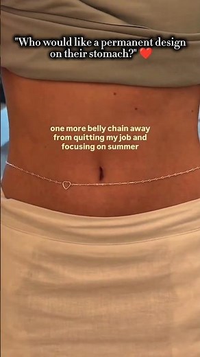 Who Would Wear This Elegant Belly Chain? ✨💖 Minimalist Waist Jewelry #Shorts #jewelry #bellychain