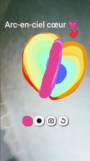 cœur arc-en-ciel