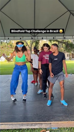 Blindfold Tap Challenge in Brazil 🔥