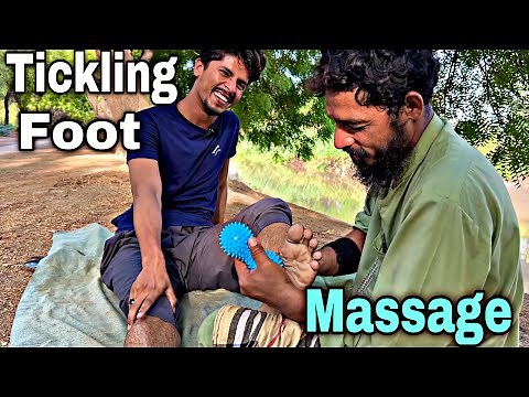 ASMR Foot Massage for TICKLISH Feet (Tingly Relaxation, No Talking)*