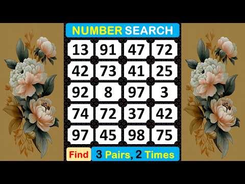 Number Search: The Number Game Sets You Free from Frustration #braingame #memory #puzzle #quiz-#469