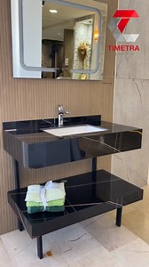 1K views | Nouveaux modèle de vasque en noir 90CM Avec miror LED 爵 disponible au showroom en promotion Une pièce élégante prête à sublimer vos salles de bain.  Disponible chez Timetra Ceramic Près mal of Sousse , en face la station OLA  Pour plus d’infos, contactez-nous en message privé ☎️ 58 00 00 75 / 58 00 00 #Sousse #findannée #MallofSousse #TimetraCeramic #Promo #SalleDeBain #vasque | Timetra Ceramic | Facebook