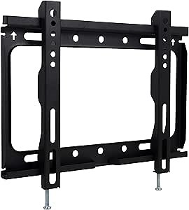 Philips Fixed TV Monitor Wall Mount Bracket for Most 17-55 Inch LED LCD OLED HDTV Flat Curved Screen TVs and Monitors with Max VESA 200x200 up to 55lbs, Lockable Safety Bar, SQM3221/27