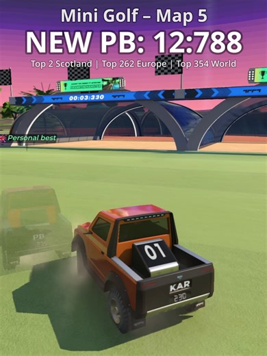 New PB | Mini Golf - 12.788 | Trackmania Weekly Shorts Week 57 #trackmania #trackmaniapb #trackmania2020 #timeattack #racinggames