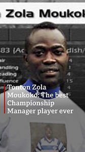 7.2K views · 46 reactions | Tonton Zola Moukoko was tipped to be a mega star. ⚽️ Tragic events meant he never quite made it as a footballer but to fans of the computer game, Championship Manager, he will always be a legend. Listen to more on Witness History https://bbc.in/3DFF9uG | BBC World Service | Facebook