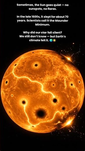 When the Sun Slept for 70 Years — The Maunder Minimum ☀️❄️