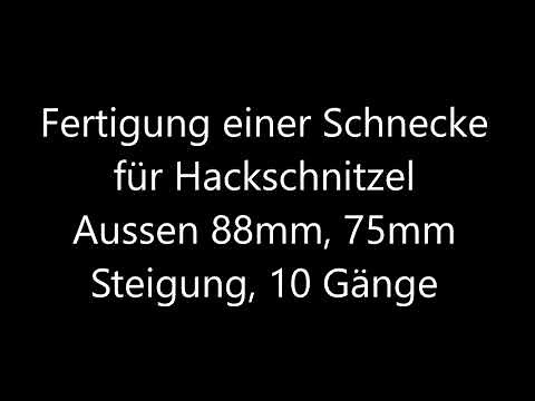 Förderschnecke für Hackschnitzel selbst bauen, Holzvergaser, Drizzler, Gasifier