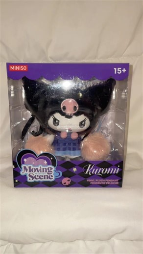 unboxing the kuromi moving scene vinyl plush keychain! ♡ #miniso #sanrio #kuromi #unboxing