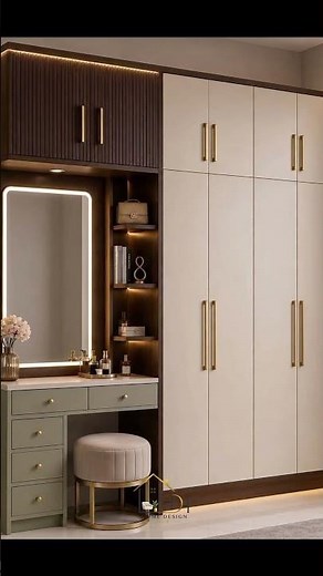 Luxury Wardrobe Design with Dressing Table | Modern Bedroom Furniture Ideas 2026#wardrobe #dressing