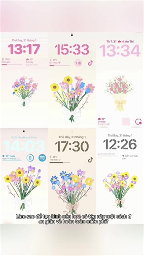 Hướng dẫn làm hình nền với bộ lọc tên hoa