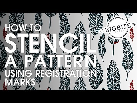 How to stencil a pattern using registration marks