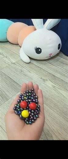 Colorful Beads Reverse ASMR with Cute Bunny 🐰✨ #asmr #reverse #oddlysatisfying
