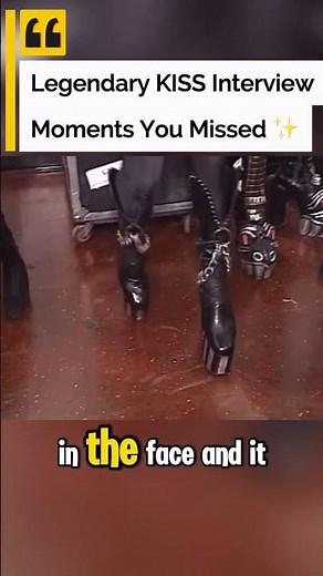 When the boots are so legendary they get their own interview segment! 😂🥾 #kiss #paulstanley