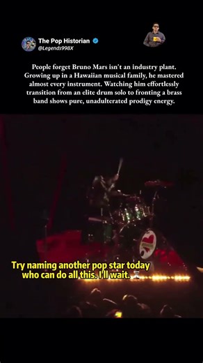 The Definition of a Musical Genius 🧠#BrunoMars #PopMusic #MusicGenius #LivePerformance