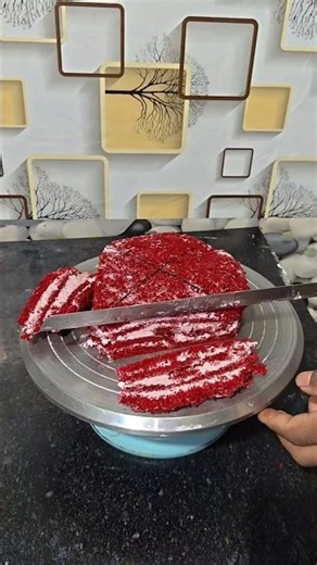 new red velvet cake tutorial #cake #youtubeshorts #short #shortvideo #trending #viral #ytshorts #art