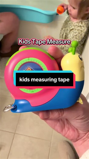 🐌 Snail Tape Measure for Kids Make measuring fun and safe for little helpers! ✔️ 8ft retractable tape measure ✔️ Kid-safe design ✔️ Pull the bow tie 🎀 to measure ✔️ Tap the side 👆 to retract ✔️ Built-in level 📏 Perfect for daddy’s little helper and hands-on play #toddlertools #pretendplay #stemtoys #montessoriinspired