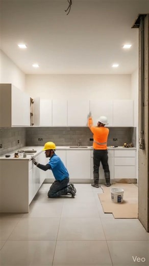 Collapsed Kitchen to Luxury Modern Kitchen 😱 | Insane Renovation Time-Lapse Transformation #shorts