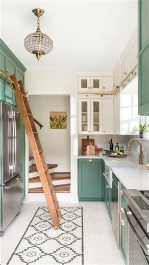 Mixing vintage charm with modern function this kitchen redesign has us swooning! #kitchengoal #short