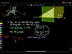 Week 1 | Lesson 3 | Double integrals over general 2D regions