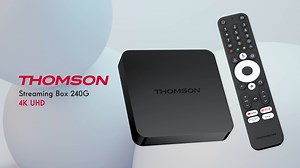 THOMSON Streaming Box 240G 4K UHD with Google TV and Voice Remote