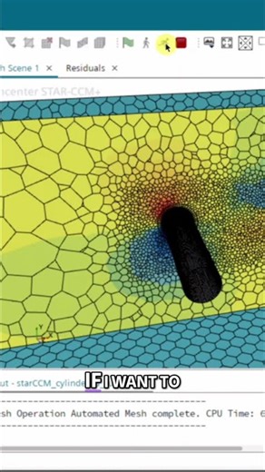 Automated Meshing in STAR-CCM+ for CFD Simulation! #shorts