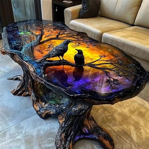 Epoxy resin Table – Luxury Resin Art Dining Masterpiece Transform your dining space with this one-of-a-kind epoxy resin table ✨🔥 Handcrafted resin art meets modern luxury furniture design. The glowing molten effect creates a cosmic statement piece perfect for upscale homes in the USA. Would you place this in your dream home? 💫 💎 Custom epoxy furniture 🏡 Luxury interior inspiration 🇺🇸 USA modern home trends #luxury #usa #epoxyresin #resinart #homedecor #epoxyresintable #epoxy #resin #resinp