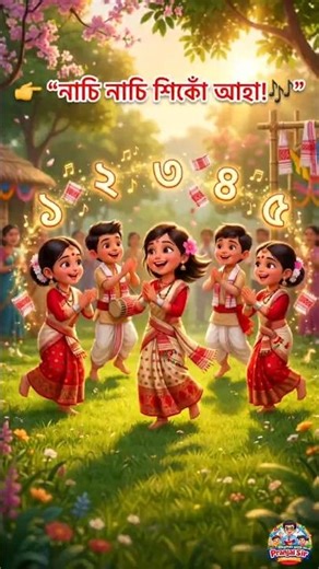 Assamese Counting Song 1–5 😄 | অসমীয়া সংখ্যা গান | Kids Learning Rhyme #AssameseRhymes #Assam