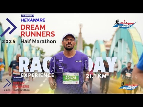 Hexaware Dream Runners Half Marathon 2025 | My 21.1KM Race Experience 🌊🏁