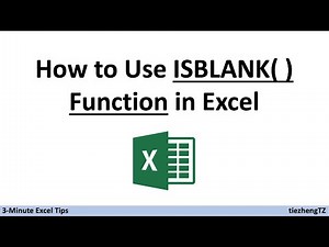 [3-Minute Excel Tips] How to Use ISBLANK( ) in Excel