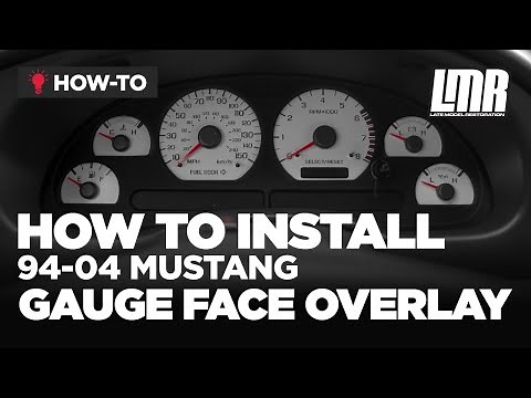 How To Install SN95/New Edge Mustang Gauge Face Overlays (94-04)
