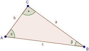Berechnung unbekannter Winkel im Dreieck ⇒ Erklärung