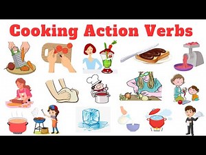 Cooking Action Verbs Vocabulary in English | Learn English Kitchen Action Verbs Listen and Practice