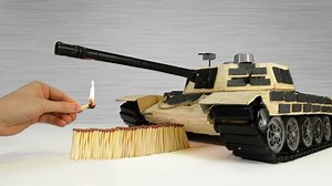 Matchstick Tank Spitting Fire: Epic Chain Reaction