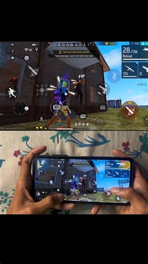 Redmi Note 12 Pro+ 5G Free Fire Gameplay 🔥 120Hz Smooth + 60FPS Screen Recording | Handcam.