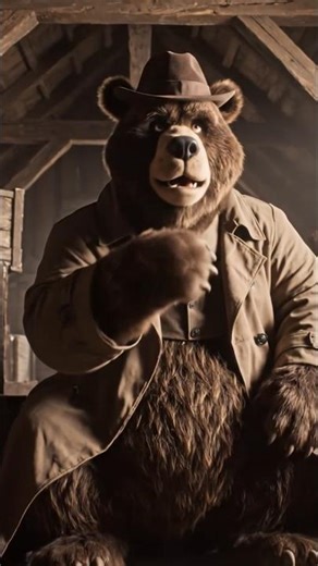 The bear inspector inspection🐻# cartoon story#short video# shorts