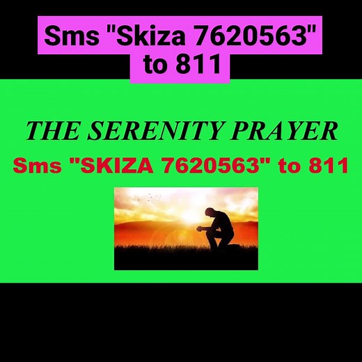 Serenity Prayer - Sms