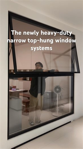 The newly heavy-duty narrow top-hung window systems #doors #aluminium #interiordesign #archwindow