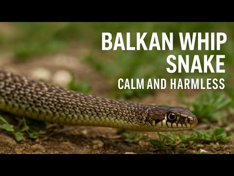 Balkan Whip Snake – Calm and Harmless