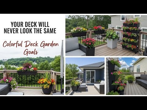Craft a Colorful Deck Garden Ingenious Planter Solutions You’ll Love!