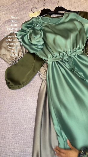Beautiful Satin Dresses Collection for Party Wear