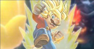 Mario now has an official Super Saiyan transformation... sort of