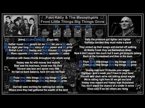 Paul Kelly & The Messengers - From Little Things Big Things Grow [V] [Jam Track]