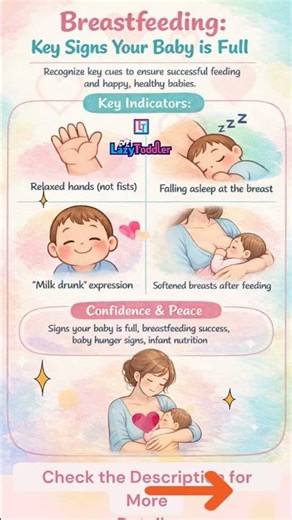 How to Know Your Baby Is FULL While Breastfeeding 🤍 | 4 Signs Every New Mom Must Know!