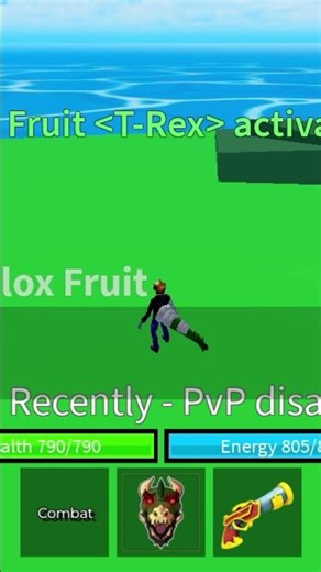 Eating T-Rex for first time