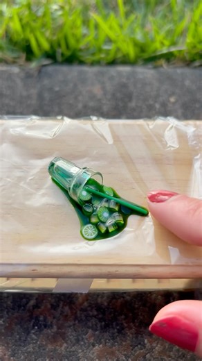 Tiny fruit drink disaster #mini #diy #artist #cute #kawaii #craft #miniature #fun #kitchen #resin